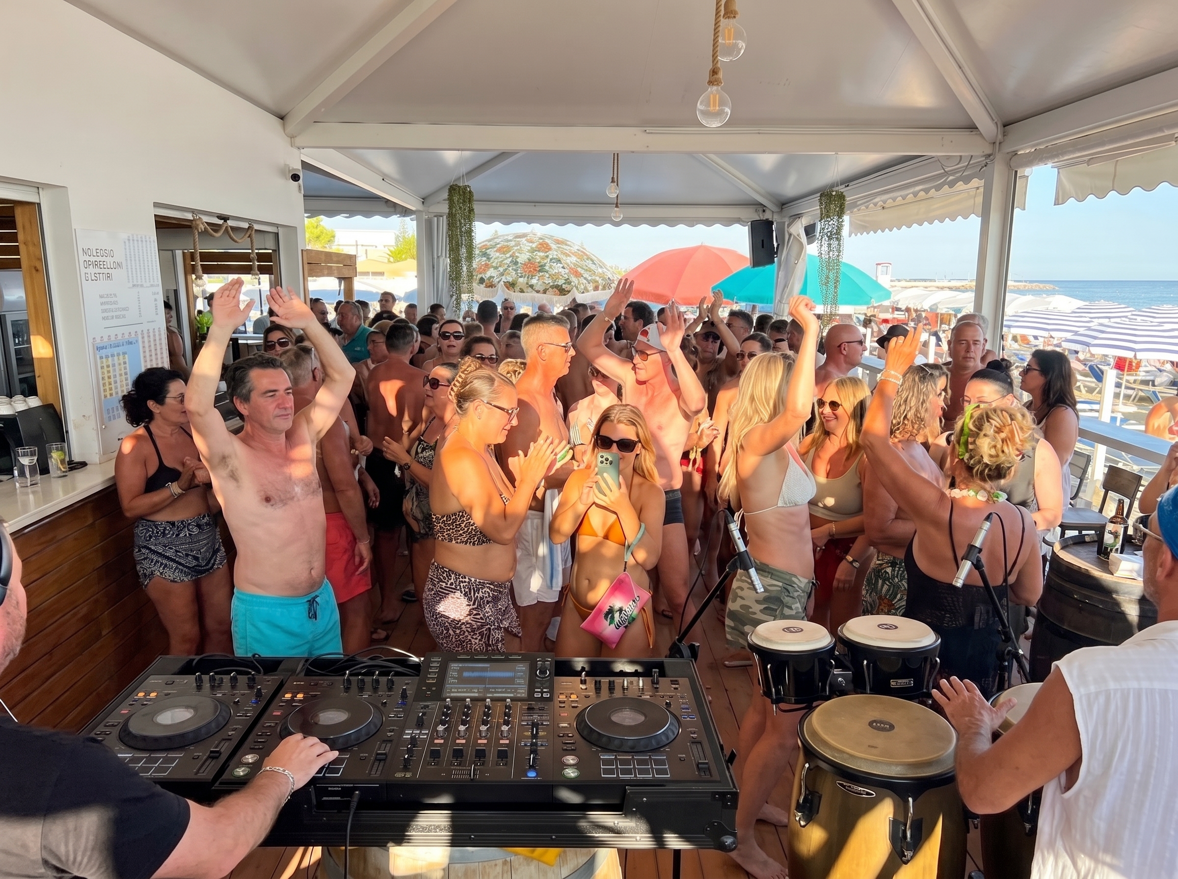 foto — festa in spiaggia
